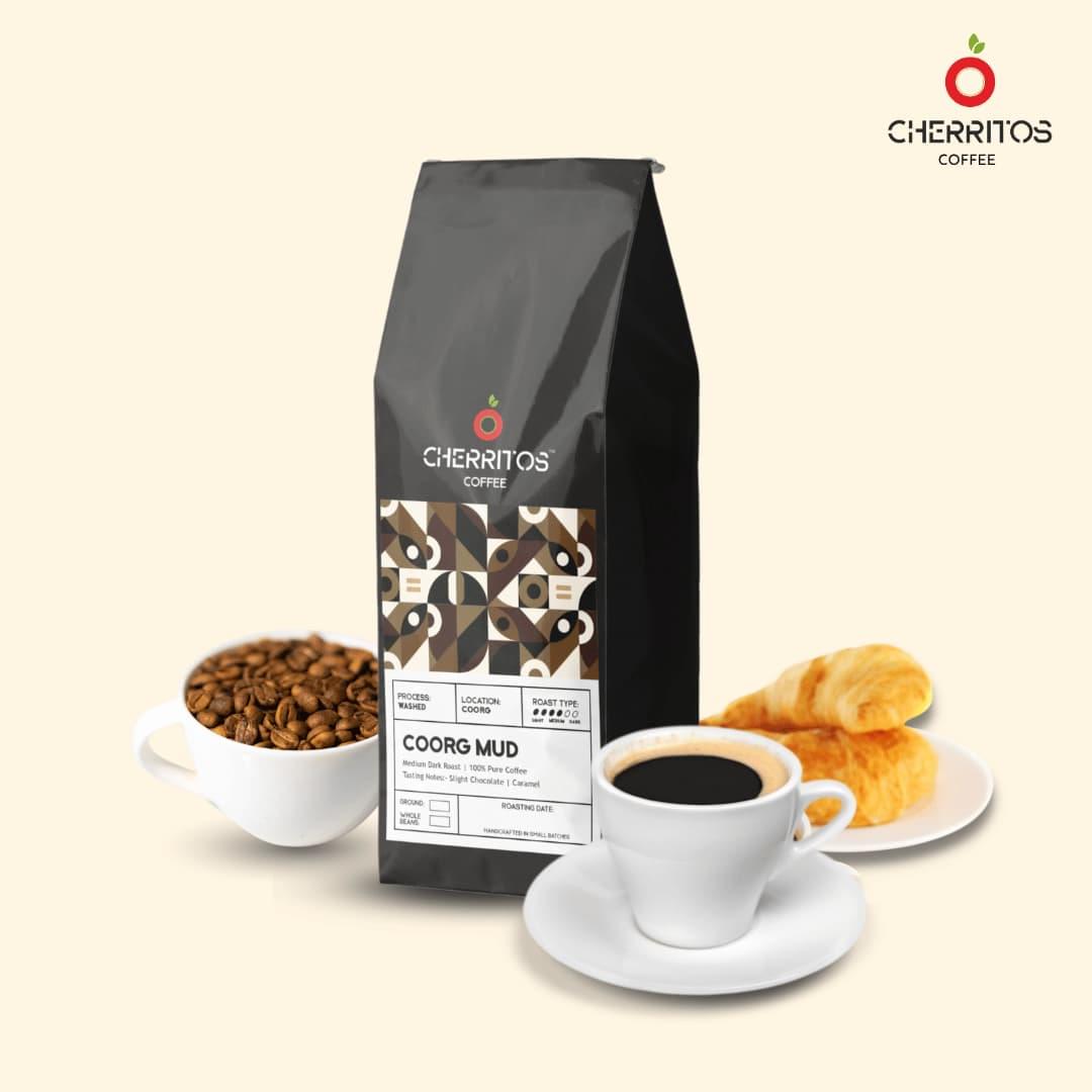 Cherritos Coffee | Coorg Mud Blend | Medium Dark Roast - Image 3
