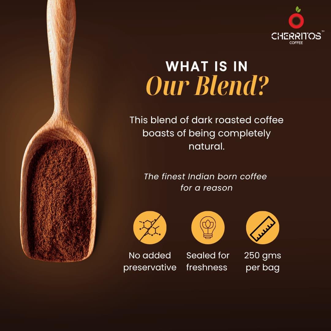 Cherritos Coffee | Coorg Mud Blend | Medium Dark Roast - Image 6